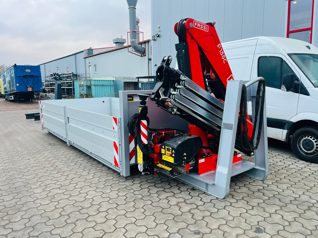 Container Krancontainer 6,5 m, Fassi Kran F135, - Haakarm container: afbeelding 2 Container Krancontainer 6,5 m, Fassi Kran F135, - Haakarm container: afbeelding 2