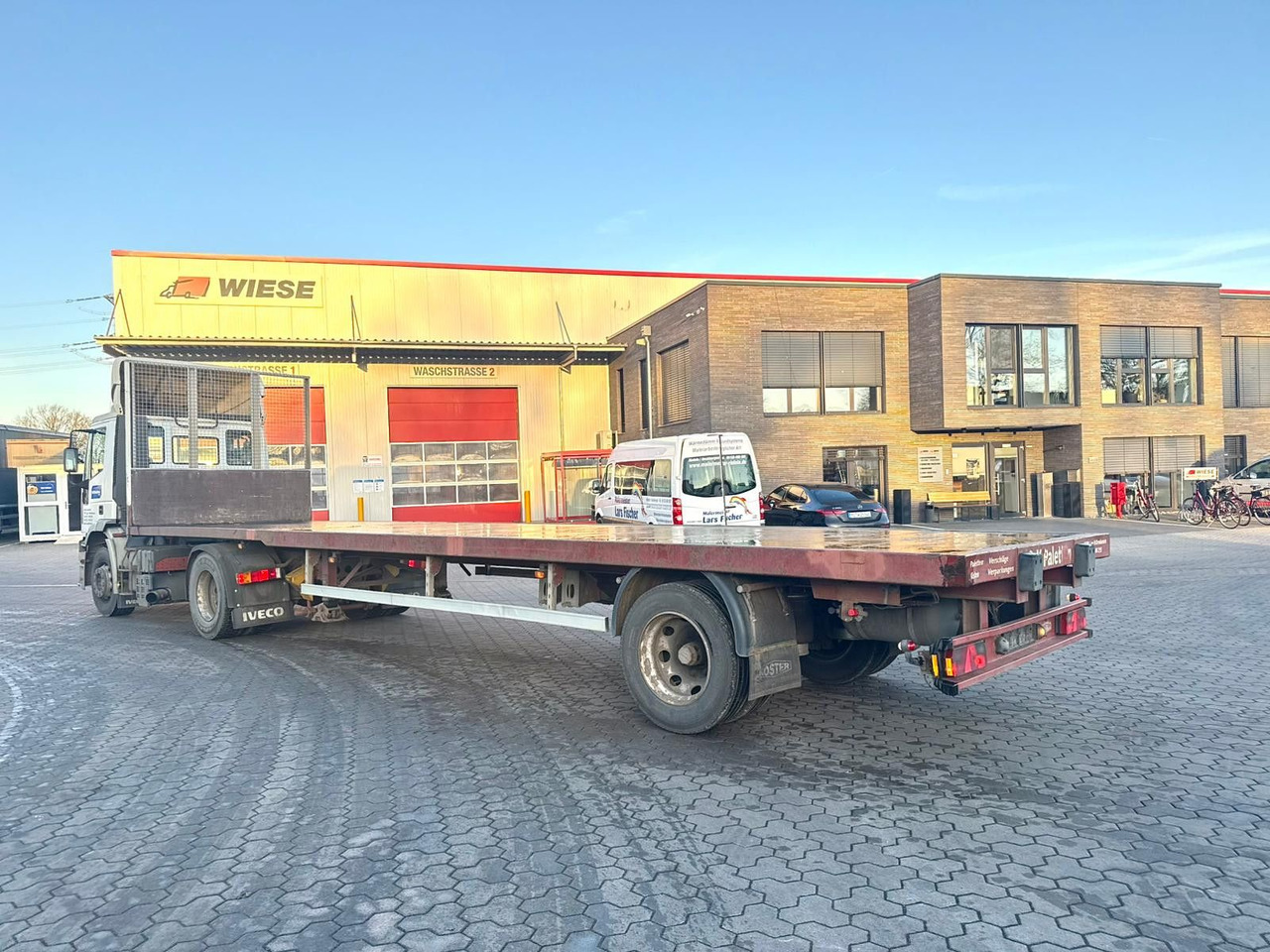 Koester 1-Achs Plattform Auflieger - Open bak met boorden oplegger: afbeelding 1 Koester 1-Achs Plattform Auflieger - Open bak met boorden oplegger: afbeelding 1