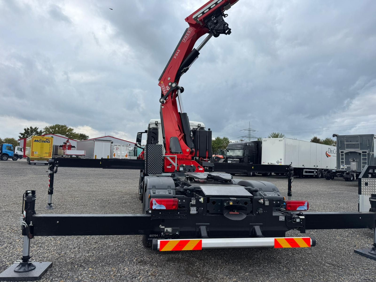 Vrachtwagen met open laadbak, Kraanwagen MAN 26.470 6x4-4 Hydrodrive Fassi Kran F545 Jib: afbeelding 14