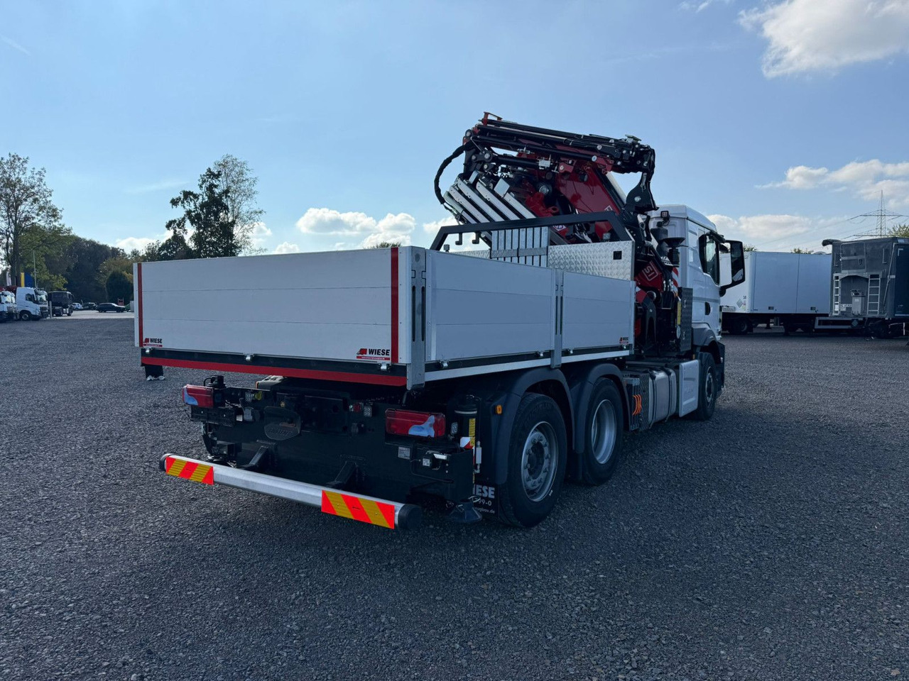 Vrachtwagen met open laadbak, Kraanwagen MAN 26.470 6x4-4 Hydrodrive Fassi Kran F545 Jib: afbeelding 7