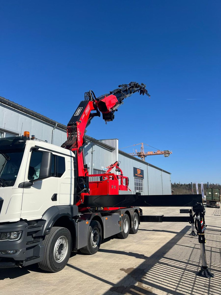 MAN 8x4 mit F1150RA.2.28 L616 Winde, 2.per. Korb - Vrachtwagen met open laadbak, Kraanwagen: afbeelding 5 MAN 8x4 mit F1150RA.2.28 L616 Winde, 2.per. Korb - Vrachtwagen met open laadbak, Kraanwagen: afbeelding 5