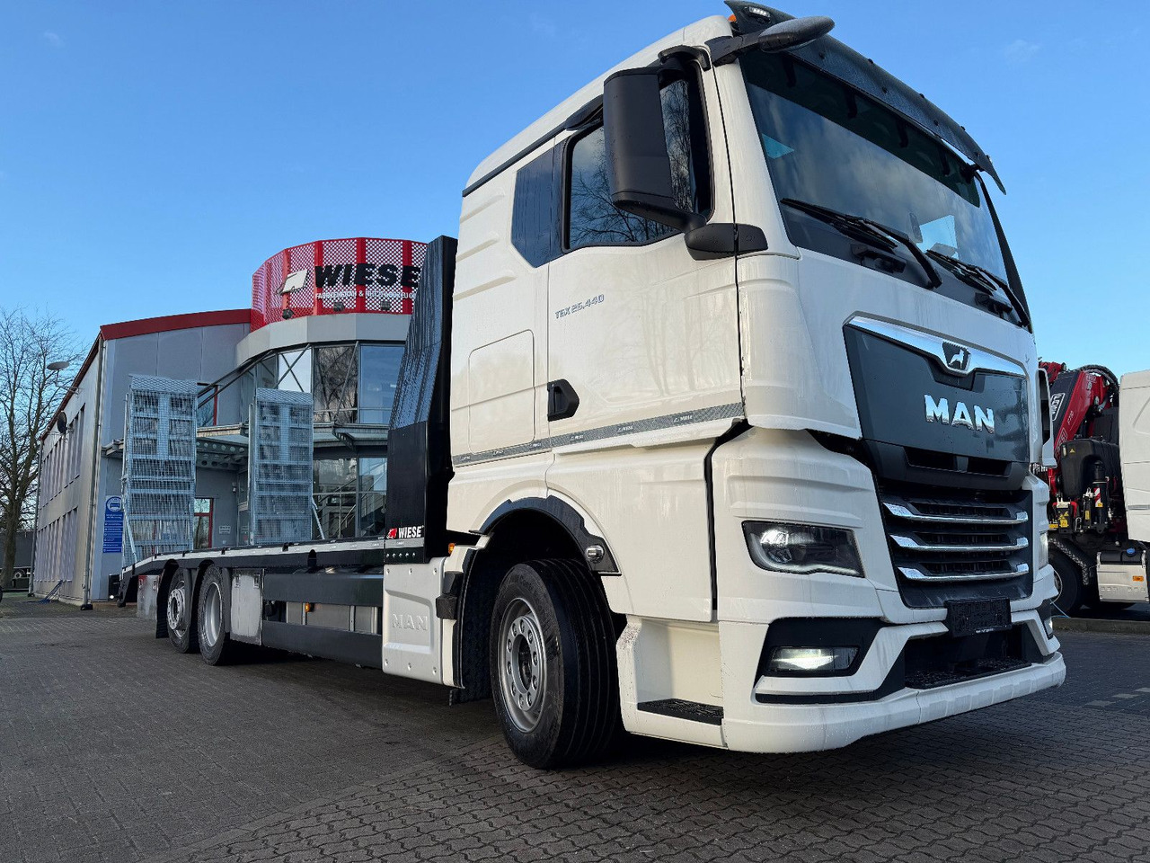 MAN Baumaschinen- Arbeitsbühnentransporter Rampen - Bergingsvoertuig: afbeelding 2 MAN Baumaschinen- Arbeitsbühnentransporter Rampen - Bergingsvoertuig: afbeelding 2