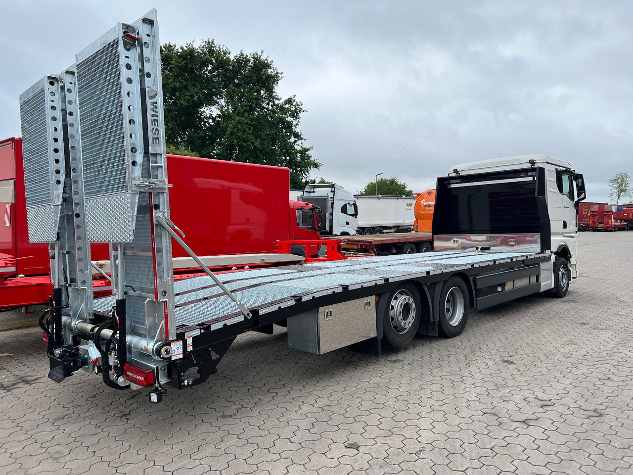 MAN Baumaschinen- Arbeitsbühnentransporter Rampen - Bergingsvoertuig: afbeelding 5 MAN Baumaschinen- Arbeitsbühnentransporter Rampen - Bergingsvoertuig: afbeelding 5