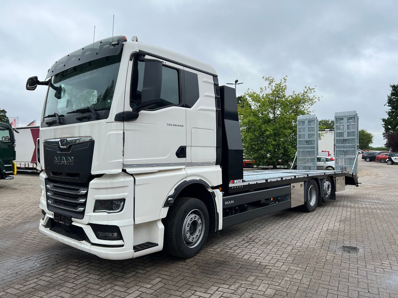 MAN Baumaschinen- Arbeitsbühnentransporter Rampen - Bergingsvoertuig: afbeelding 3 MAN Baumaschinen- Arbeitsbühnentransporter Rampen - Bergingsvoertuig: afbeelding 3
