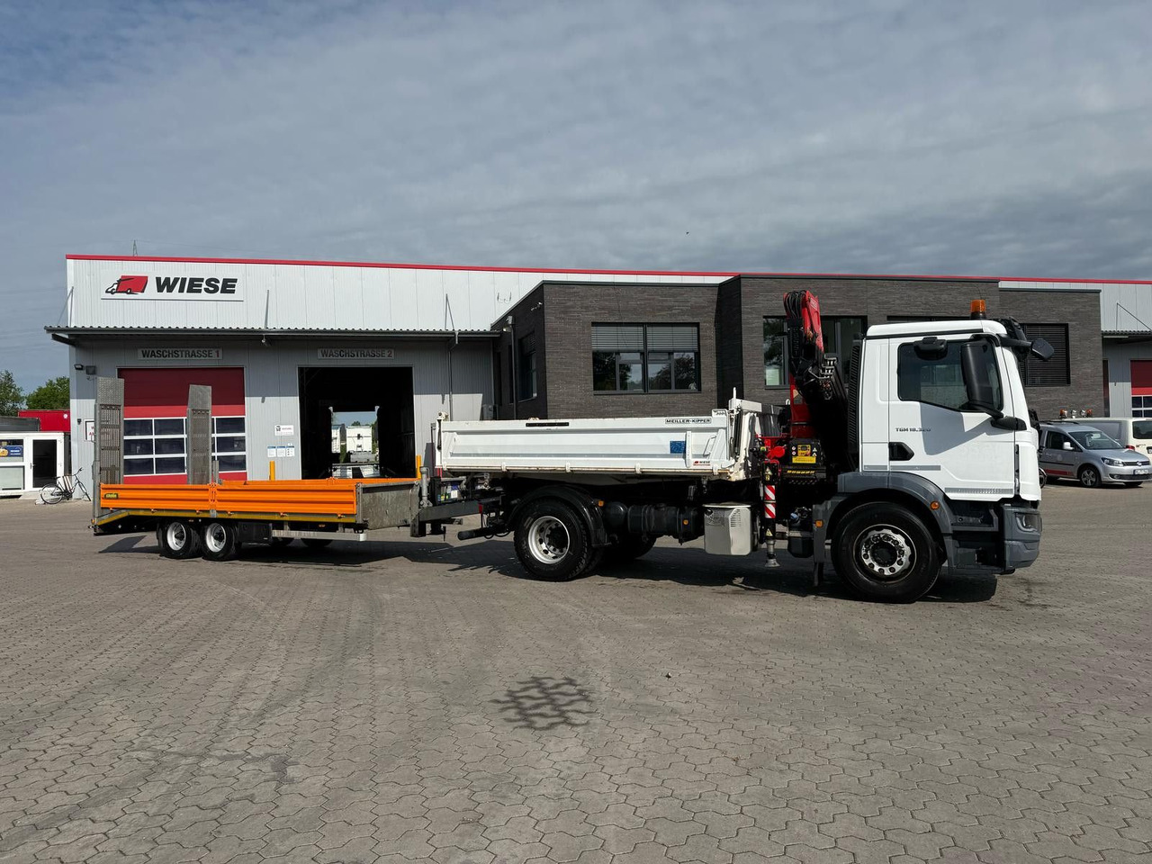 MAN TGM 18.320 4x2 BB Kran Fassi F135 Kipper Meiller - Kraanwagen: afbeelding 5 MAN TGM 18.320 4x2 BB Kran Fassi F135 Kipper Meiller - Kraanwagen: afbeelding 5