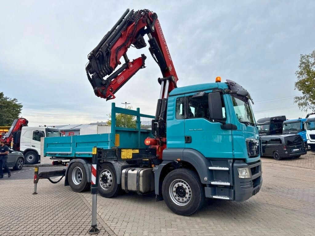 MAN TGS 26.400 6x2 Pritsche mit Fassi F450 Frontkran - Vrachtwagen met open laadbak, Kraanwagen: afbeelding 5 MAN TGS 26.400 6x2 Pritsche mit Fassi F450 Frontkran - Vrachtwagen met open laadbak, Kraanwagen: afbeelding 5