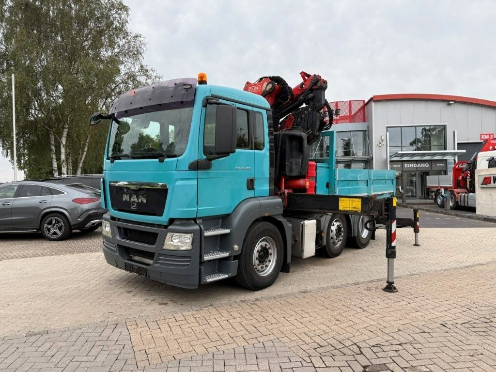 MAN TGS 26.400 6x2 Pritsche mit Fassi F450 Frontkran - Vrachtwagen met open laadbak, Kraanwagen: afbeelding 1 MAN TGS 26.400 6x2 Pritsche mit Fassi F450 Frontkran - Vrachtwagen met open laadbak, Kraanwagen: afbeelding 1