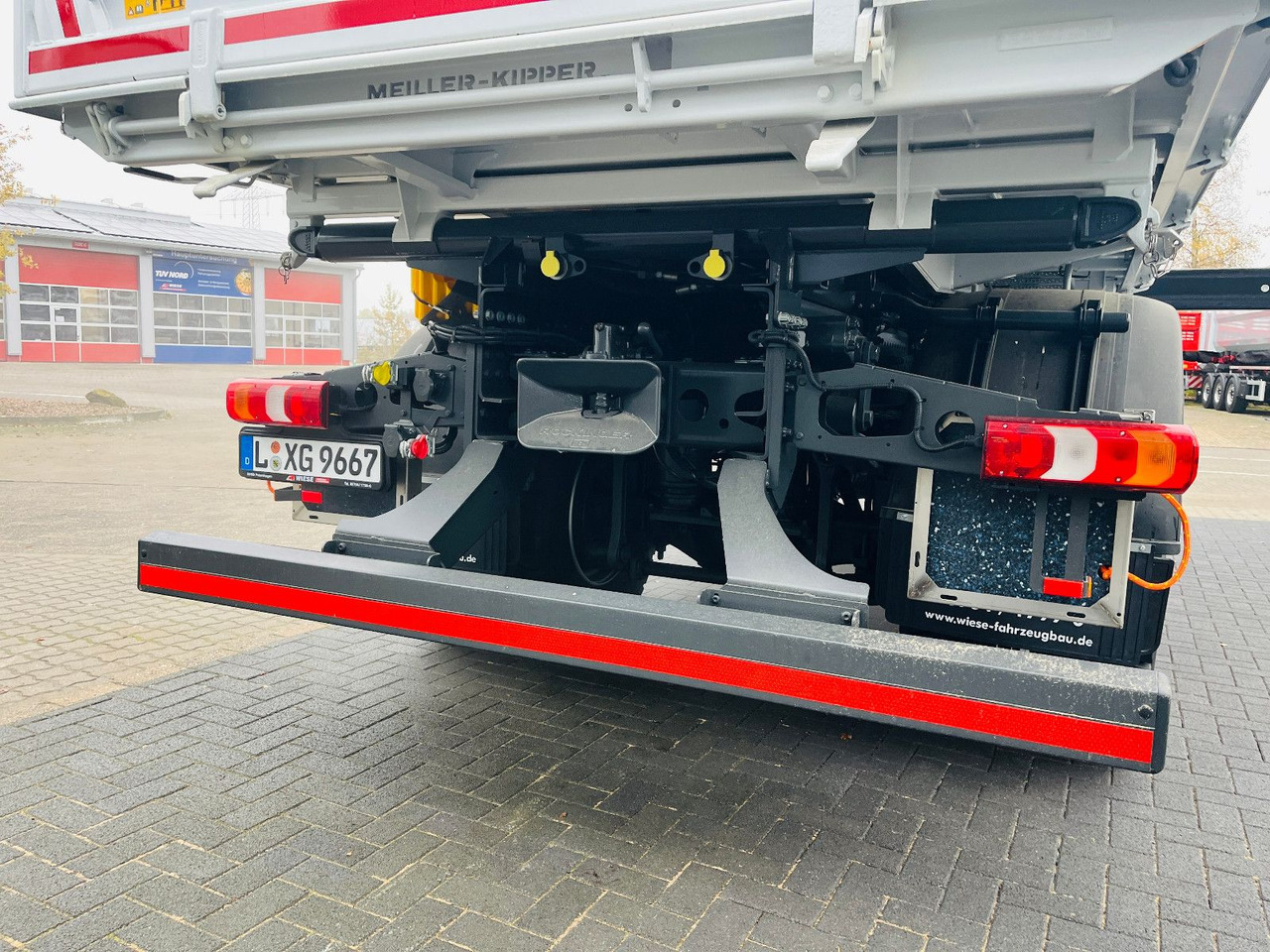 Kipper vrachtwagen, Kraanwagen Mercedes-Benz Arocs 1835  4x4 Meiller Fassi Kran Kipper: afbeelding 6
