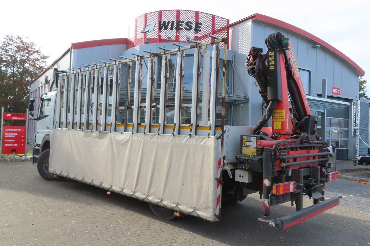 Mercedes-Benz Axor 1833 L - Glastransporter Kran Palfinger - Vrachtwagen met open laadbak, Kraanwagen: afbeelding 3 Mercedes-Benz Axor 1833 L - Glastransporter Kran Palfinger - Vrachtwagen met open laadbak, Kraanwagen: afbeelding 3