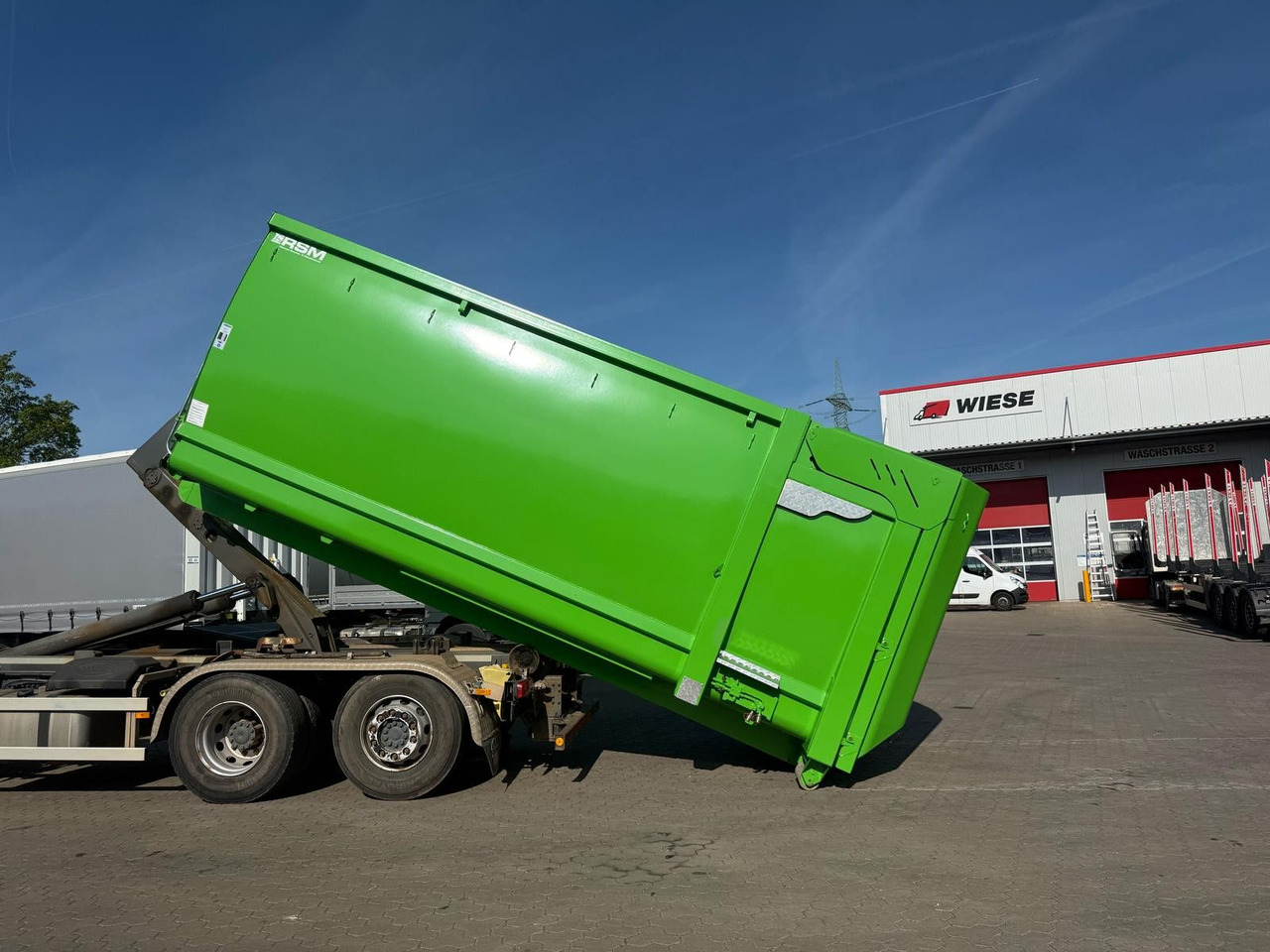 RSM Abrollcontainer 38m³ mit hydr. Heckklappe - Containertransporter/ Wissellaadbak aanhangwagen: afbeelding 1 RSM Abrollcontainer 38m³ mit hydr. Heckklappe - Containertransporter/ Wissellaadbak aanhangwagen: afbeelding 1