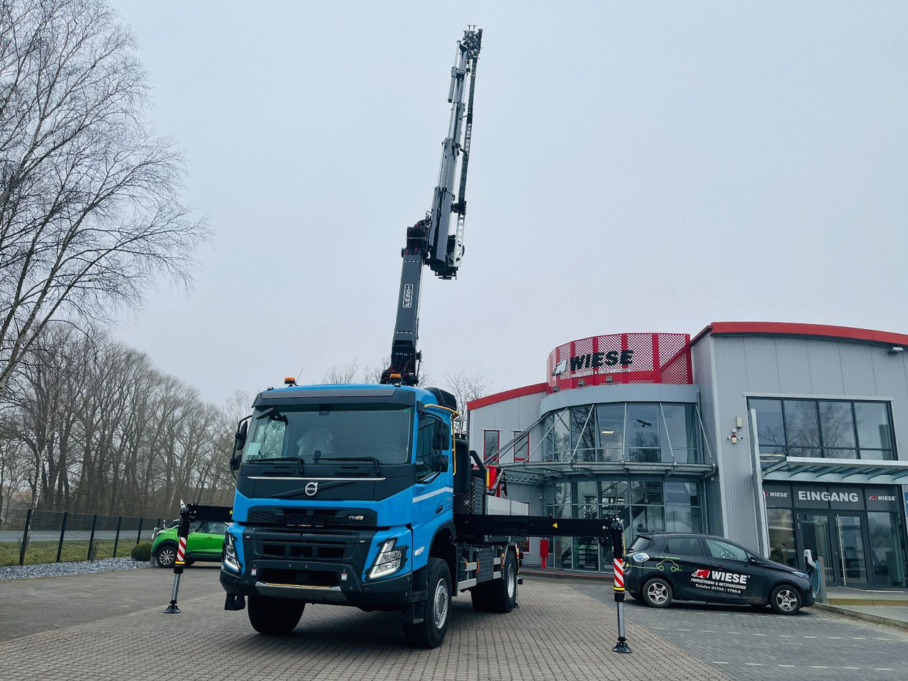 Vrachtwagen met open laadbak, Kraanwagen Volvo FMX 500 inkl. F345RB.2.24 & L324 +V20 & Korb: afbeelding 6