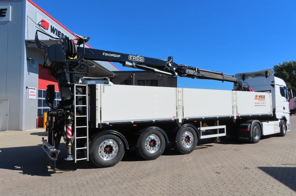 Wiese Baustoffauflieger - Heckkran - Open bak met boorden oplegger: afbeelding 4 Wiese Baustoffauflieger - Heckkran - Open bak met boorden oplegger: afbeelding 4