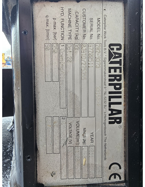 Grijper sorteergrijper caterpillar g315b sorting grapple: afbeelding 6