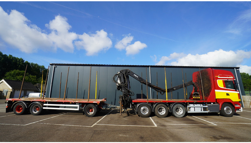Scania R 580 V8 8X4 LOGTRANSPORT COMBI WITH MTDK YEAR 2012 TRAILER KESLA 46 CRANE - Houttransport, Kraanwagen: afbeelding 4 Scania R 580 V8 8X4 LOGTRANSPORT COMBI WITH MTDK YEAR 2012 TRAILER KESLA 46 CRANE - Houttransport, Kraanwagen: afbeelding 4