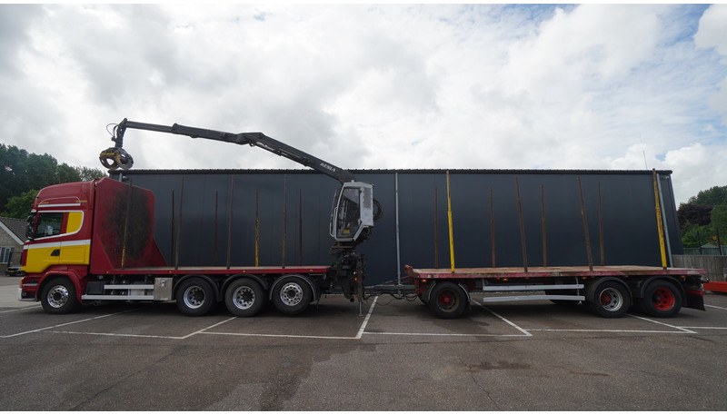 Scania R 580 V8 8X4 LOGTRANSPORT COMBI WITH MTDK YEAR 2012 TRAILER KESLA 46 CRANE - Houttransport, Kraanwagen: afbeelding 1 Scania R 580 V8 8X4 LOGTRANSPORT COMBI WITH MTDK YEAR 2012 TRAILER KESLA 46 CRANE - Houttransport, Kraanwagen: afbeelding 1