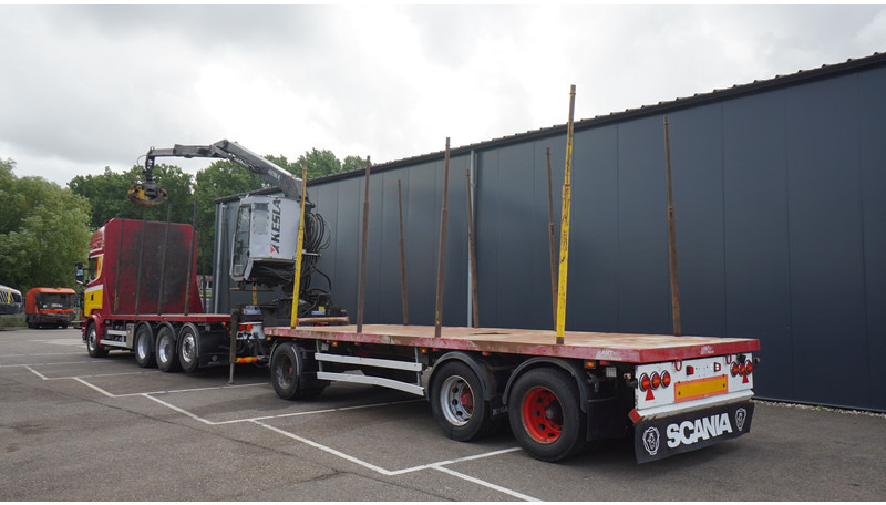 Scania R 580 V8 8X4 LOGTRANSPORT COMBI WITH MTDK YEAR 2012 TRAILER KESLA 46 CRANE - Houttransport, Kraanwagen: afbeelding 5 Scania R 580 V8 8X4 LOGTRANSPORT COMBI WITH MTDK YEAR 2012 TRAILER KESLA 46 CRANE - Houttransport, Kraanwagen: afbeelding 5