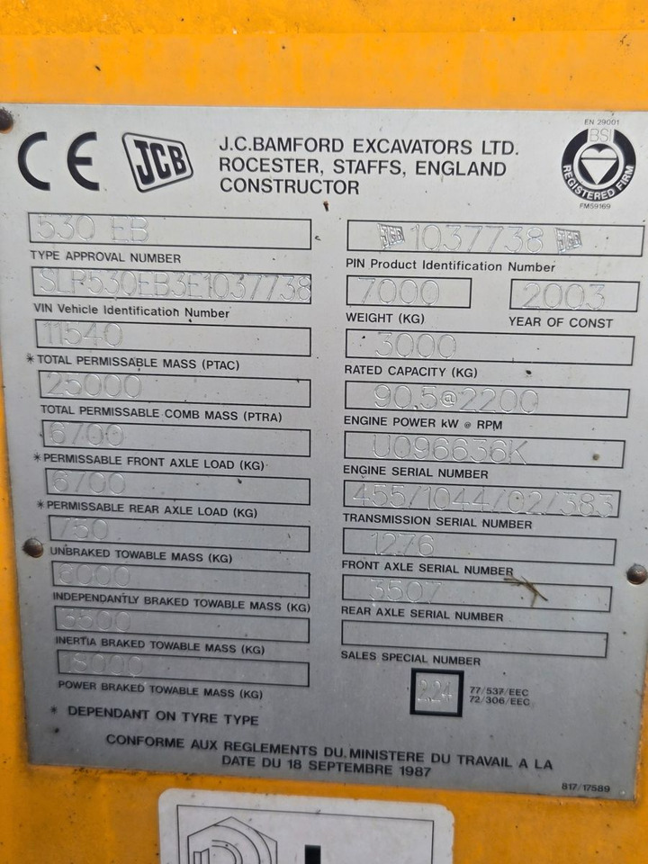 JCB 530 - Verreiker: afbeelding 2 JCB 530 - Verreiker: afbeelding 2