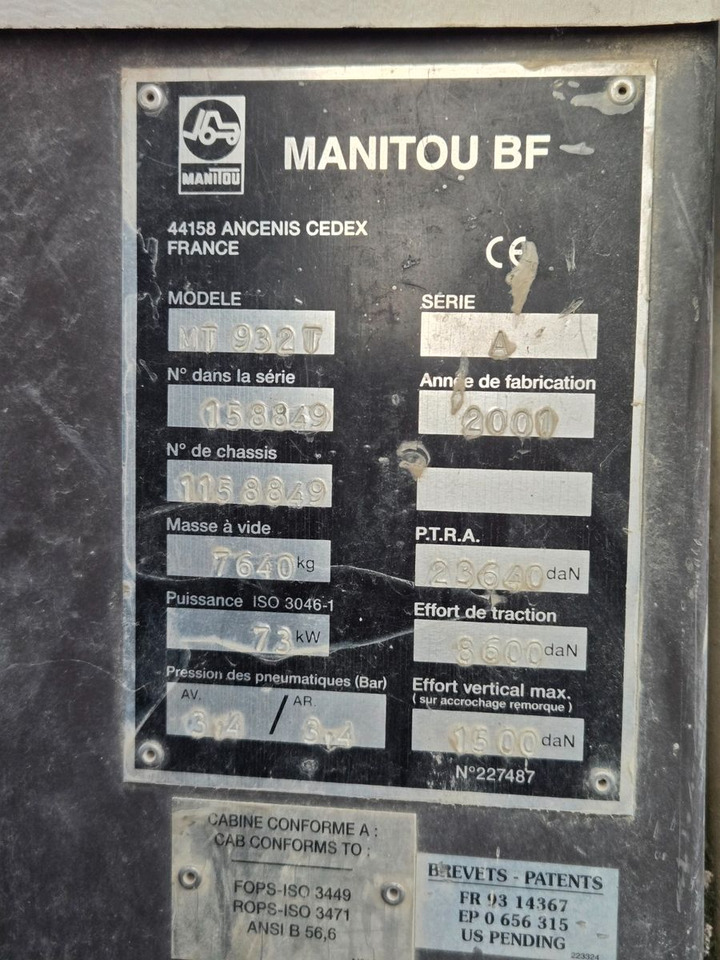 Manitou MT 932 - Verreiker: afbeelding 1 Manitou MT 932 - Verreiker: afbeelding 1