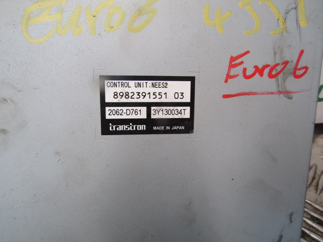 ISUZU N75 EURO 6 TRANSMISSION CONTROL UNIT P/NO 8982391551 03 - ECU voor Vrachtwagen: afbeelding 2 ISUZU N75 EURO 6 TRANSMISSION CONTROL UNIT P/NO 8982391551 03 - ECU voor Vrachtwagen: afbeelding 2