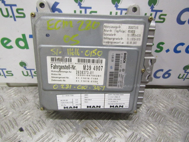 MAN ECM 280 ENGINE ECU P/NO 02811010347 - ECU voor Vrachtwagen: afbeelding 1 MAN ECM 280 ENGINE ECU P/NO 02811010347 - ECU voor Vrachtwagen: afbeelding 1