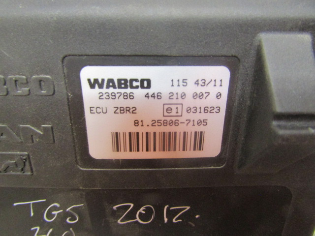 MAN TGS ZBR2 ECU WABCO P/NO 446 210 0070 MAN P/NO 81.25806.7105 - ECU voor Vrachtwagen: afbeelding 2 MAN TGS ZBR2 ECU WABCO P/NO 446 210 0070 MAN P/NO 81.25806.7105 - ECU voor Vrachtwagen: afbeelding 2