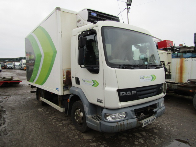 DAF LF 45 160 REFRIDGERATED TRUCK 2012 FOR BREAKING (CARRIER FRIDGE UNIT) - Vrachtwagen: afbeelding 1 DAF LF 45 160 REFRIDGERATED TRUCK 2012 FOR BREAKING (CARRIER FRIDGE UNIT) - Vrachtwagen: afbeelding 1