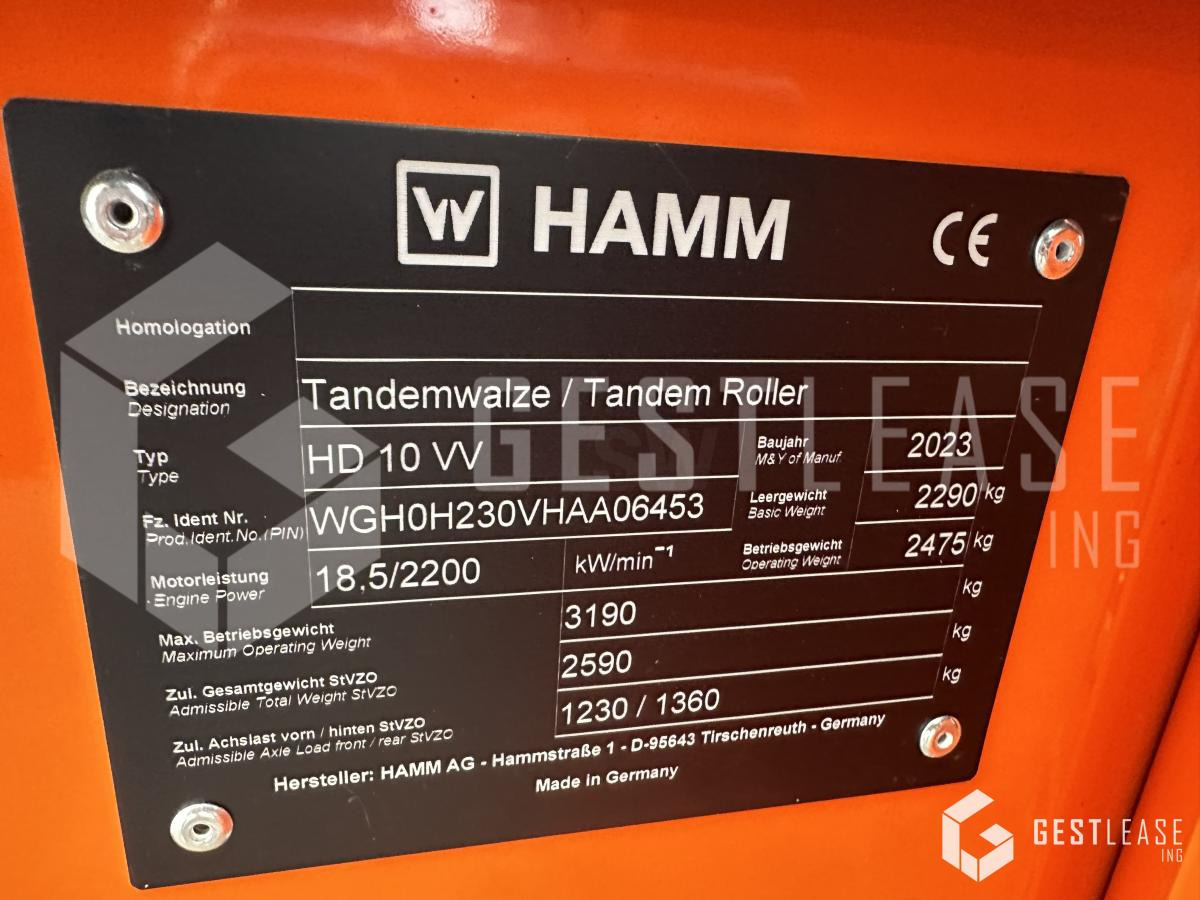 Hamm HD10VV - Asfaltwals: afbeelding 5 Hamm HD10VV - Asfaltwals: afbeelding 5