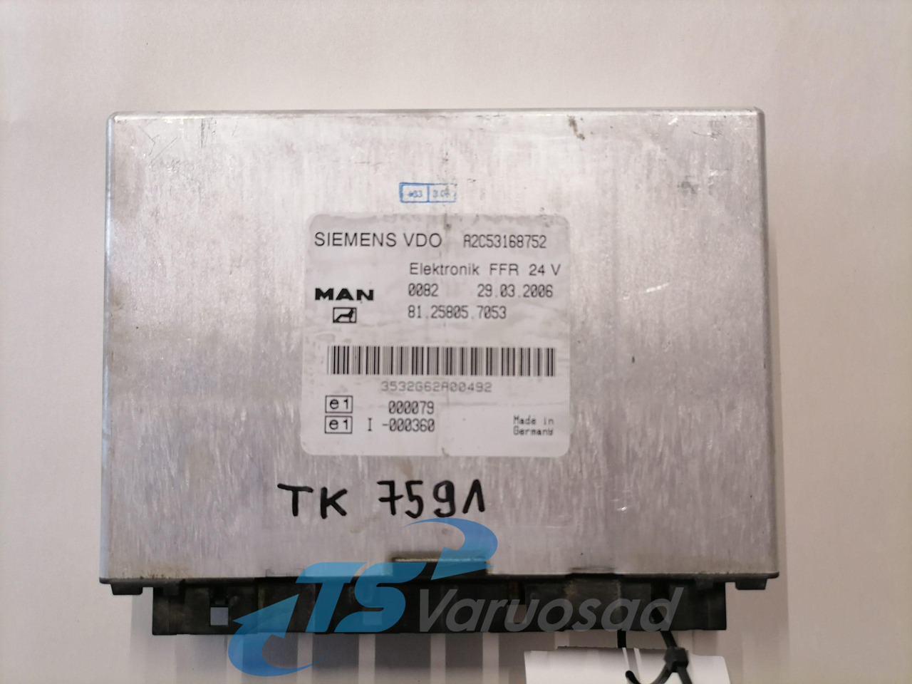 MAN Ecu, FFR 81258057053 - ECU voor Vrachtwagen: afbeelding 1 MAN Ecu, FFR 81258057053 - ECU voor Vrachtwagen: afbeelding 1