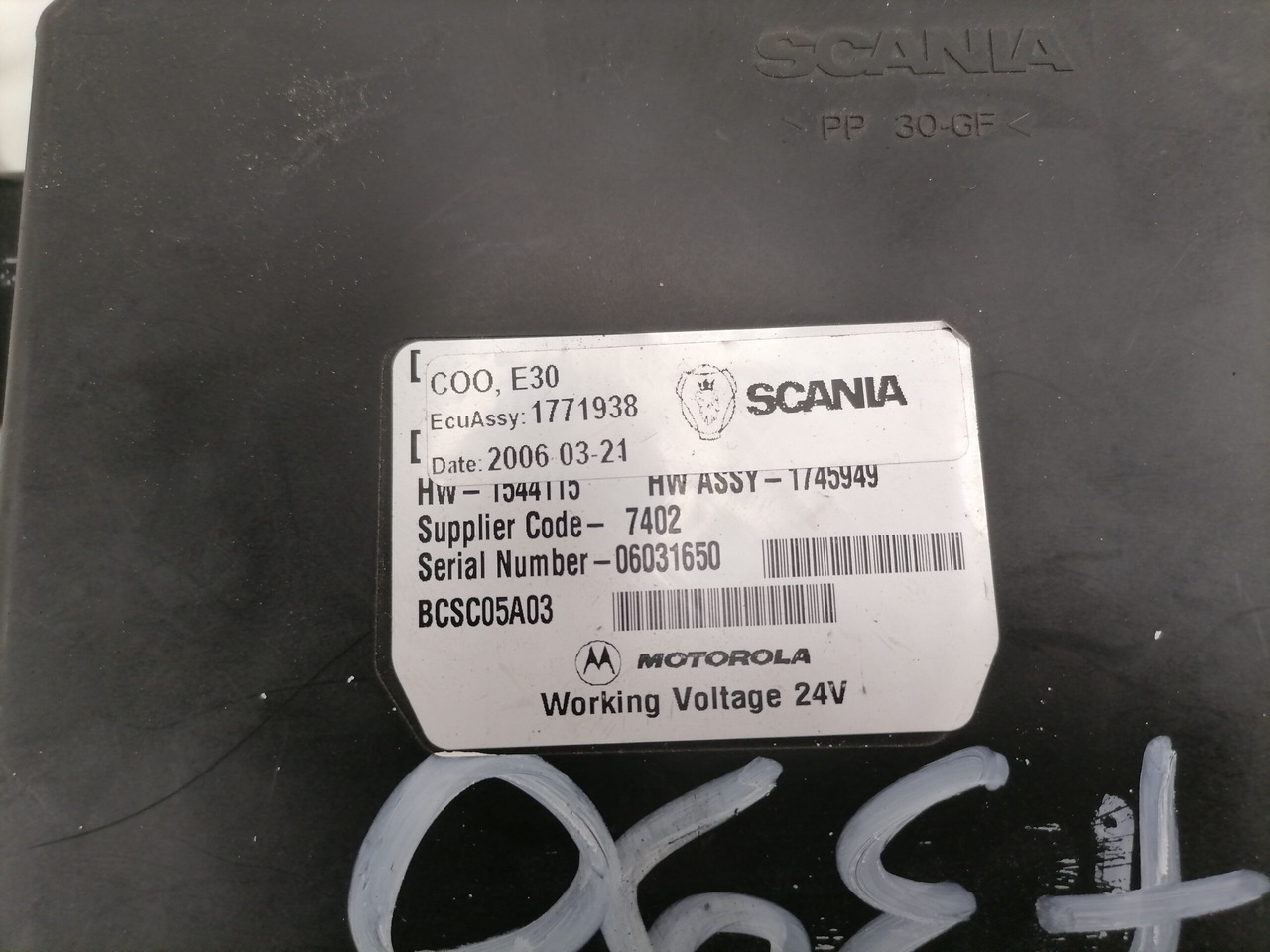Scania Ecu 1771938 - ECU voor Vrachtwagen: afbeelding 2 Scania Ecu 1771938 - ECU voor Vrachtwagen: afbeelding 2