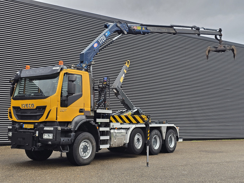 Iveco TRAKKER 380 8X6 / EURO 6 / CRANE + HOOKLIFT - Haakarmsysteem vrachtwagen, Kraanwagen: afbeelding 1 Iveco TRAKKER 380 8X6 / EURO 6 / CRANE + HOOKLIFT - Haakarmsysteem vrachtwagen, Kraanwagen: afbeelding 1