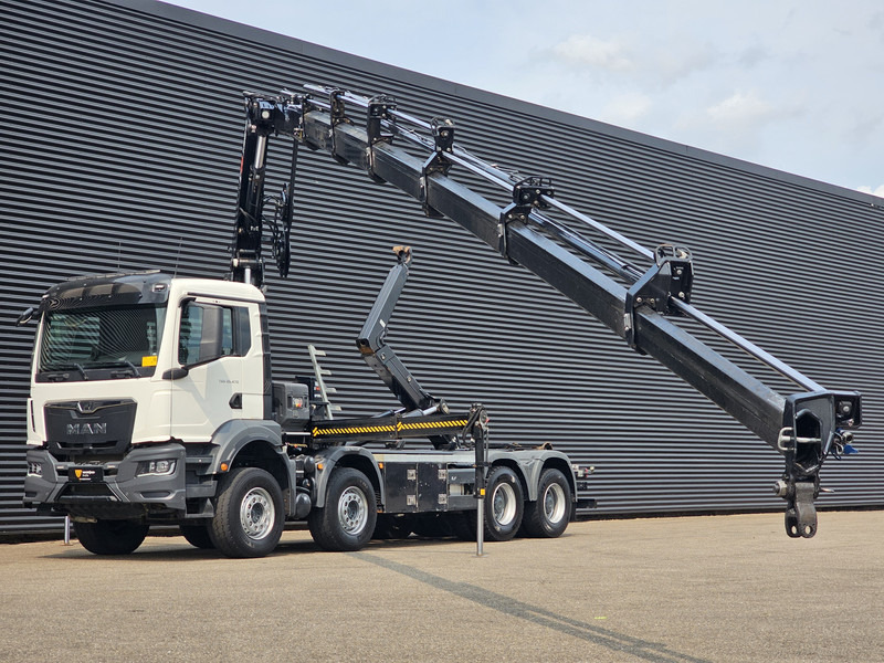 MAN TGS 35.470 8X4 BB / HIAB CRANE + HOOKLIFT - Haakarmsysteem vrachtwagen, Kraanwagen: afbeelding 3 MAN TGS 35.470 8X4 BB / HIAB CRANE + HOOKLIFT - Haakarmsysteem vrachtwagen, Kraanwagen: afbeelding 3