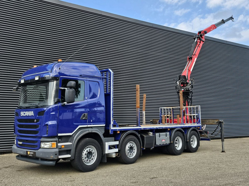 Scania G440 / RETARDER / 8x4 / PALFINGER-EPSILON CRANE - Vrachtwagen met open laadbak, Kraanwagen: afbeelding 4 Scania G440 / RETARDER / 8x4 / PALFINGER-EPSILON CRANE - Vrachtwagen met open laadbak, Kraanwagen: afbeelding 4