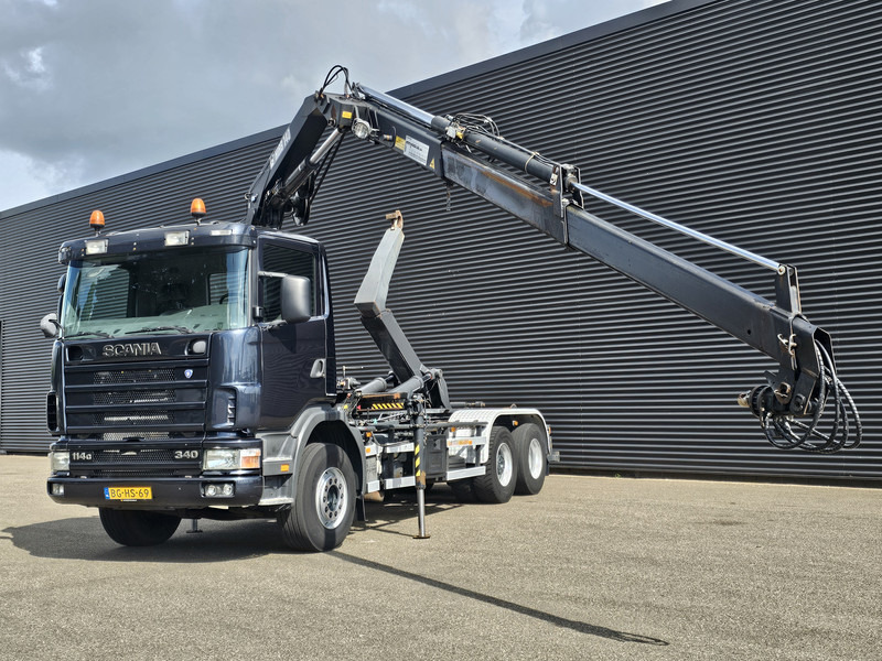 Scania R114.340 6x2 / HIAB CRANE + 25T HOOKLIFT - Haakarmsysteem vrachtwagen, Kraanwagen: afbeelding 2 Scania R114.340 6x2 / HIAB CRANE + 25T HOOKLIFT - Haakarmsysteem vrachtwagen, Kraanwagen: afbeelding 2
