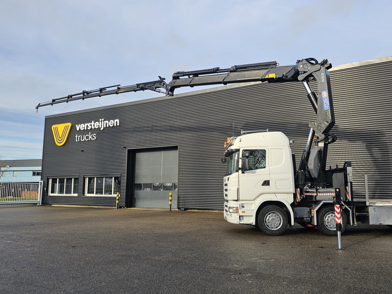 Scania R480 8X2 / HMF 60 t/m + JIB / RETARDER - Vrachtwagen met open laadbak, Kraanwagen: afbeelding 3 Scania R480 8X2 / HMF 60 t/m + JIB / RETARDER - Vrachtwagen met open laadbak, Kraanwagen: afbeelding 3