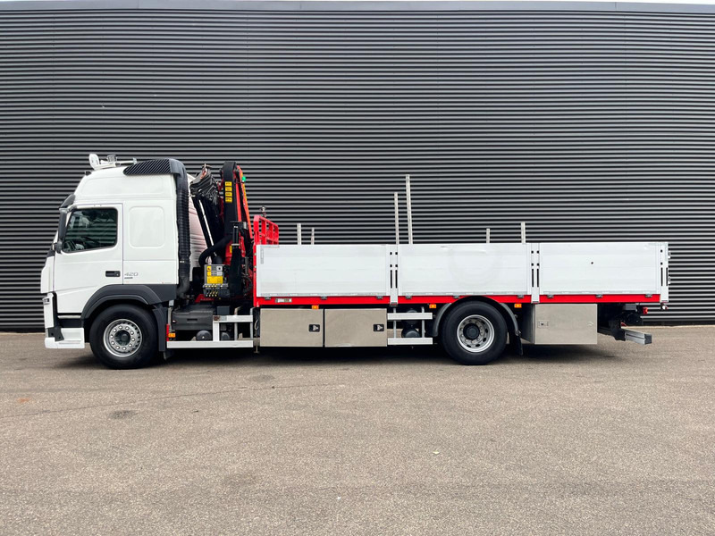 Vrachtwagen met open laadbak, Kraanwagen Volvo FM420 4x2 / PALFINGER 18502 - 17 mtr / CRANE / KRAN: afbeelding 11
