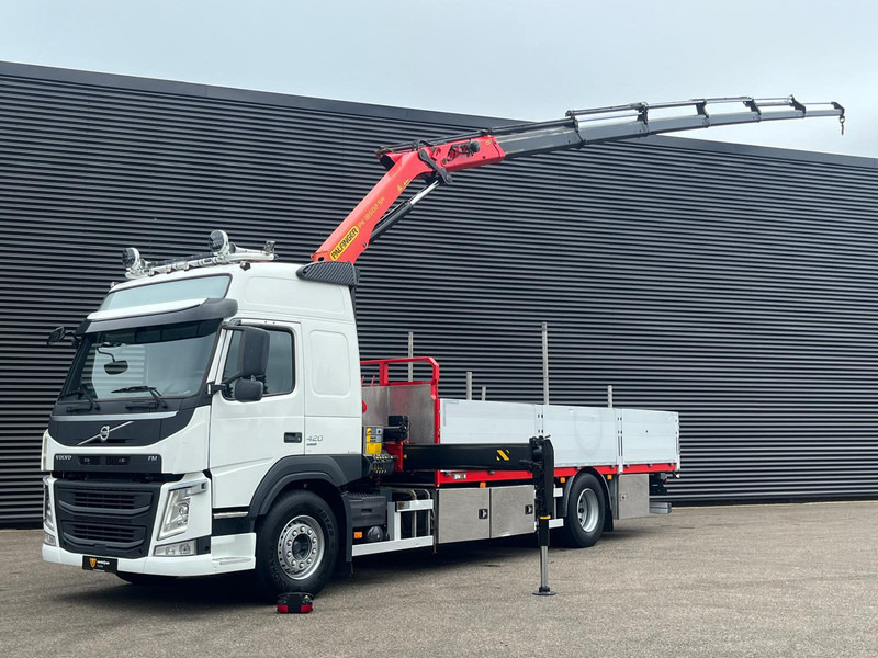 Volvo FM420 4x2 / PALFINGER 18502 - 17 mtr / CRANE / KRAN - Vrachtwagen met open laadbak, Kraanwagen: afbeelding 1 Volvo FM420 4x2 / PALFINGER 18502 - 17 mtr / CRANE / KRAN - Vrachtwagen met open laadbak, Kraanwagen: afbeelding 1