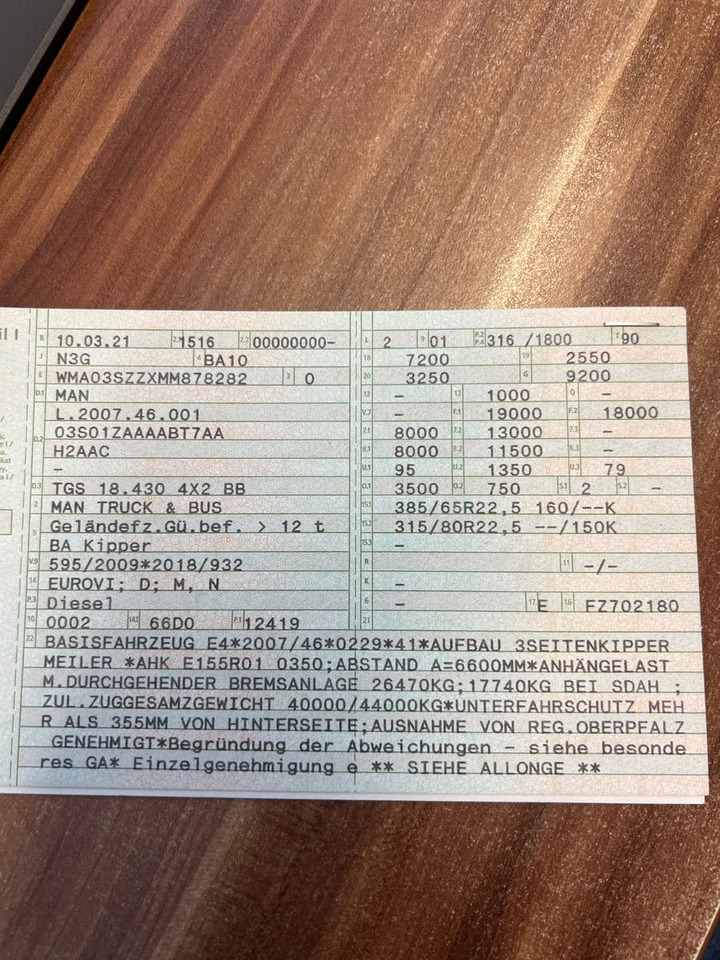 MAN 18.430 4X2 Meiller 3. Seitenkipper Top Zustand - Kipper vrachtwagen: afbeelding 2 MAN 18.430 4X2 Meiller 3. Seitenkipper Top Zustand - Kipper vrachtwagen: afbeelding 2