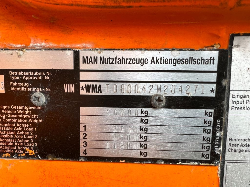 MAN 26.293 6X2 Motor & Getriebe gut MAN 26.293 6X2 Motor & Getriebe gut - Chassis vrachtwagen: afbeelding 2 MAN 26.293 6X2 Motor & Getriebe gut MAN 26.293 6X2 Motor & Getriebe gut - Chassis vrachtwagen: afbeelding 2