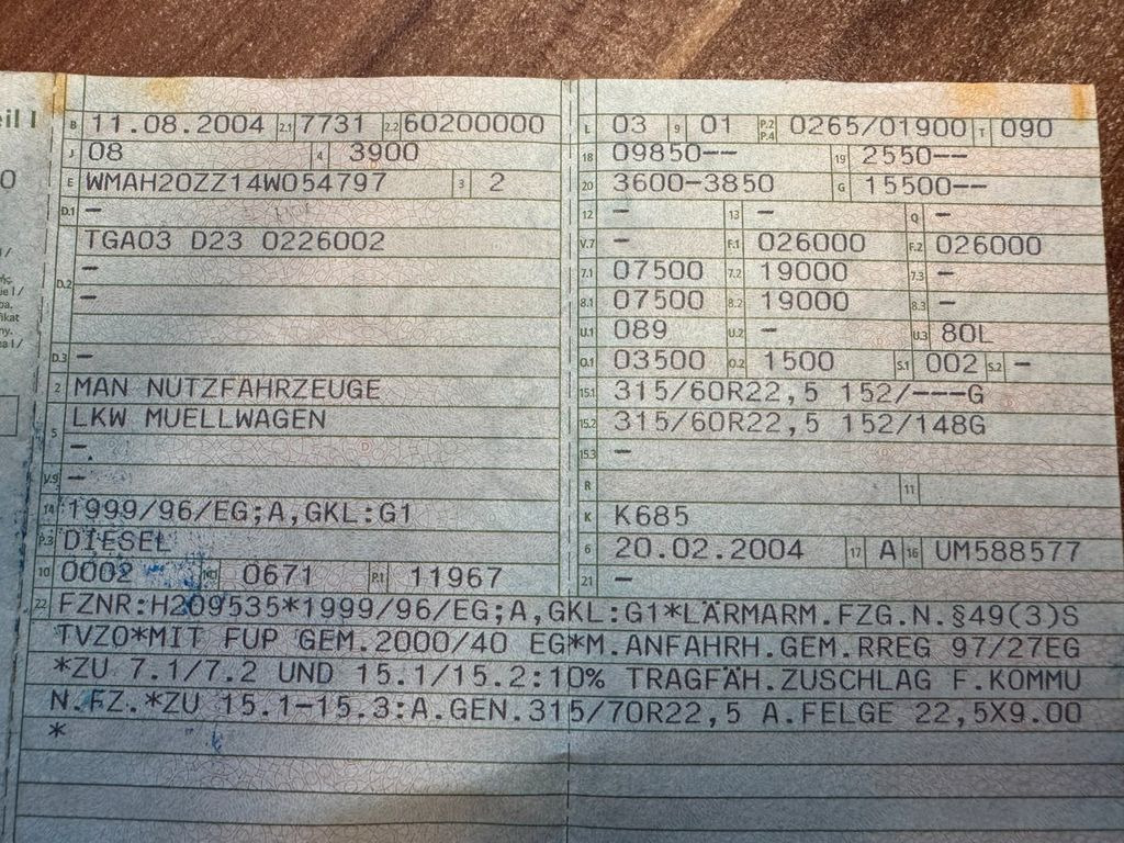 MAN 26.360 6X2 Müllwagen MAN 26.360 6X2 Müllwagen - Vuilniswagen: afbeelding 2 MAN 26.360 6X2 Müllwagen MAN 26.360 6X2 Müllwagen - Vuilniswagen: afbeelding 2
