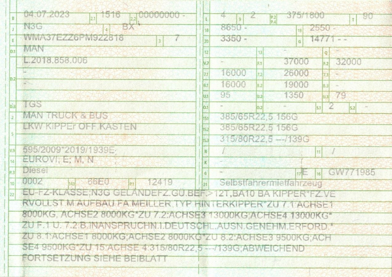 MAN 35.510 TGS | Meiller Thermo | E-Verdeck | TOP - Kipper vrachtwagen: afbeelding 2 MAN 35.510 TGS | Meiller Thermo | E-Verdeck | TOP - Kipper vrachtwagen: afbeelding 2