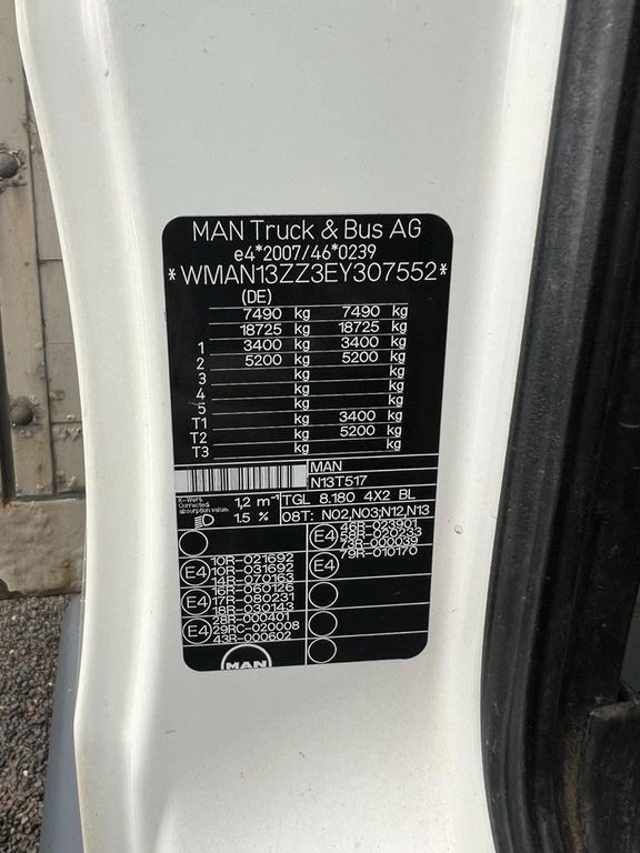 MAN 8.180 4X2 offene Pritsche MAN 8.180 4X2 offene Pritsche - Bestelwagen open laadbak: afbeelding 3 MAN 8.180 4X2 offene Pritsche MAN 8.180 4X2 offene Pritsche - Bestelwagen open laadbak: afbeelding 3