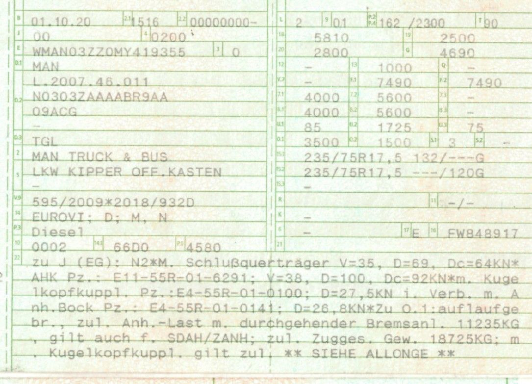 MAN 8.220 4x2 Meiller 3S. Kipper | TOP Zustand! - Kipper bestelwagen: afbeelding 2 MAN 8.220 4x2 Meiller 3S. Kipper | TOP Zustand! - Kipper bestelwagen: afbeelding 2