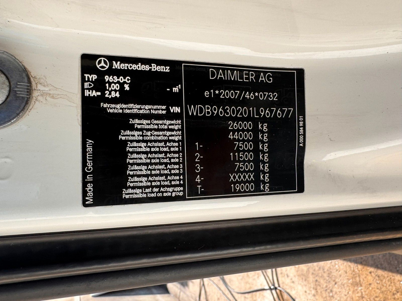 Mercedes-Benz 2536 6X2 ADR & kipphydraulik für Gastank - Tankwagen: afbeelding 2 Mercedes-Benz 2536 6X2 ADR & kipphydraulik für Gastank - Tankwagen: afbeelding 2