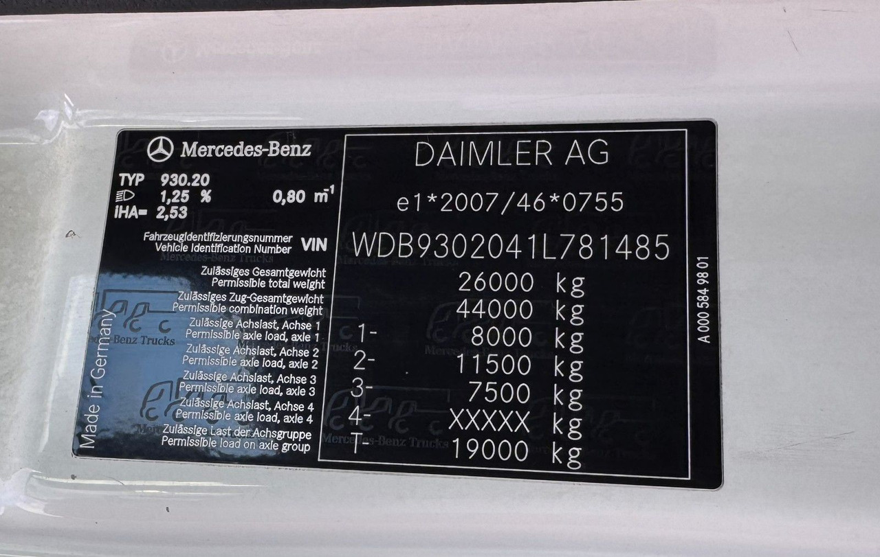 Mercedes-Benz 2541 6X2 Pritsche mit Kran Atlas 135 E2 Funk - Kraanwagen: afbeelding 2 Mercedes-Benz 2541 6X2 Pritsche mit Kran Atlas 135 E2 Funk - Kraanwagen: afbeelding 2