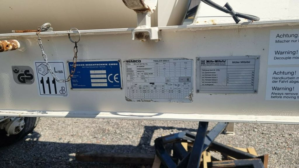 Betonmixer oplegger Müller-Mitteltal 2 Achs Betonmischauflieger Liebherr: afbeelding 15