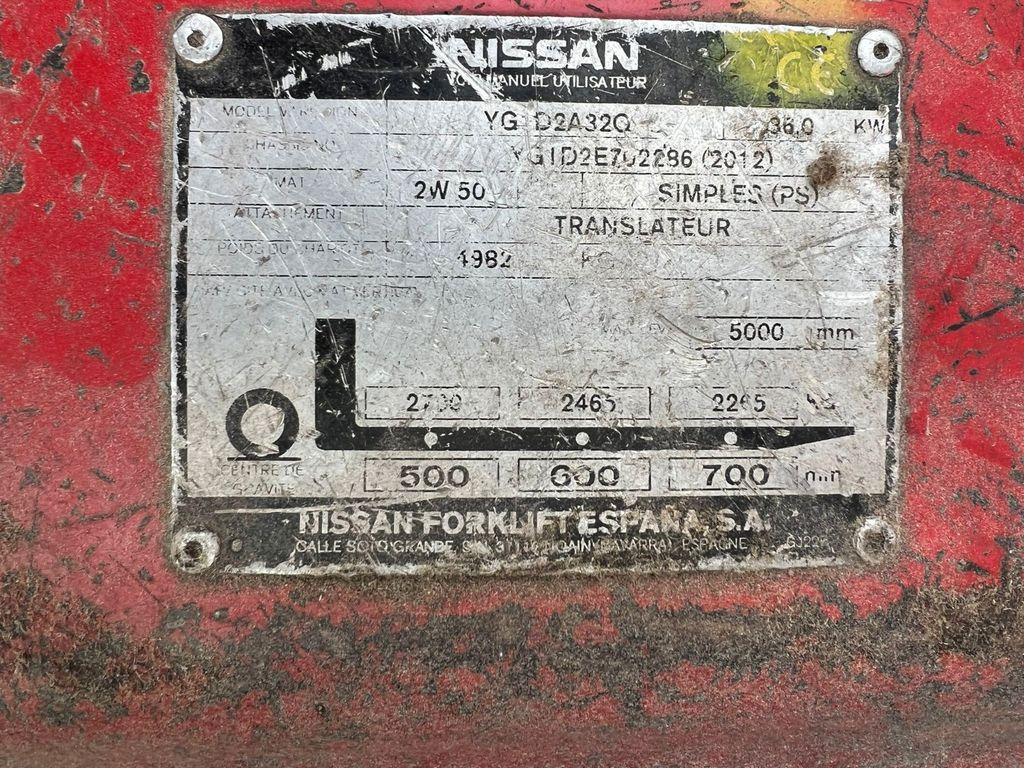 Nissan 32 Diesel 13100 Stunden Nissan 32 Diesel 13100 Stunden - Heftruck: afbeelding 2 Nissan 32 Diesel 13100 Stunden Nissan 32 Diesel 13100 Stunden - Heftruck: afbeelding 2