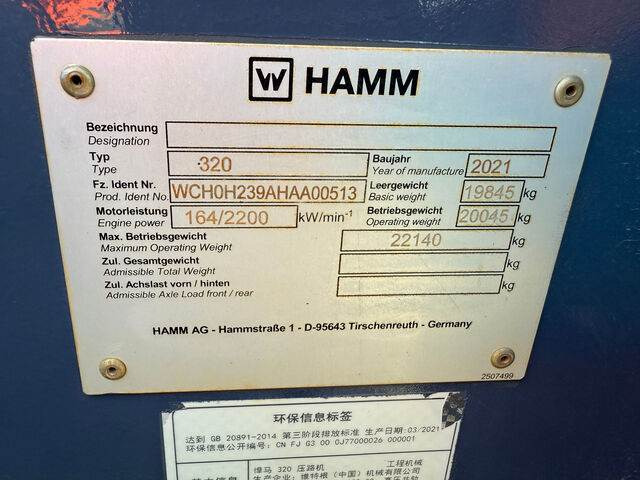 Hamm 320 - Schapenpootwals/ Grondverdichter: afbeelding 4 Hamm 320 - Schapenpootwals/ Grondverdichter: afbeelding 4