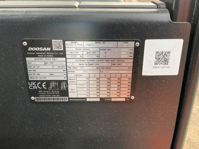 Doosan B25X-7 PLUS - Elektrische heftruck: afbeelding 5 Doosan B25X-7 PLUS - Elektrische heftruck: afbeelding 5
