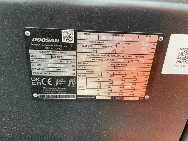 Doosan B30X-7 PLUS - Elektrische heftruck: afbeelding 5 Doosan B30X-7 PLUS - Elektrische heftruck: afbeelding 5