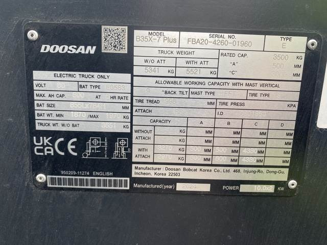 Doosan B35X-7 PLUS - Elektrische heftruck: afbeelding 5 Doosan B35X-7 PLUS - Elektrische heftruck: afbeelding 5